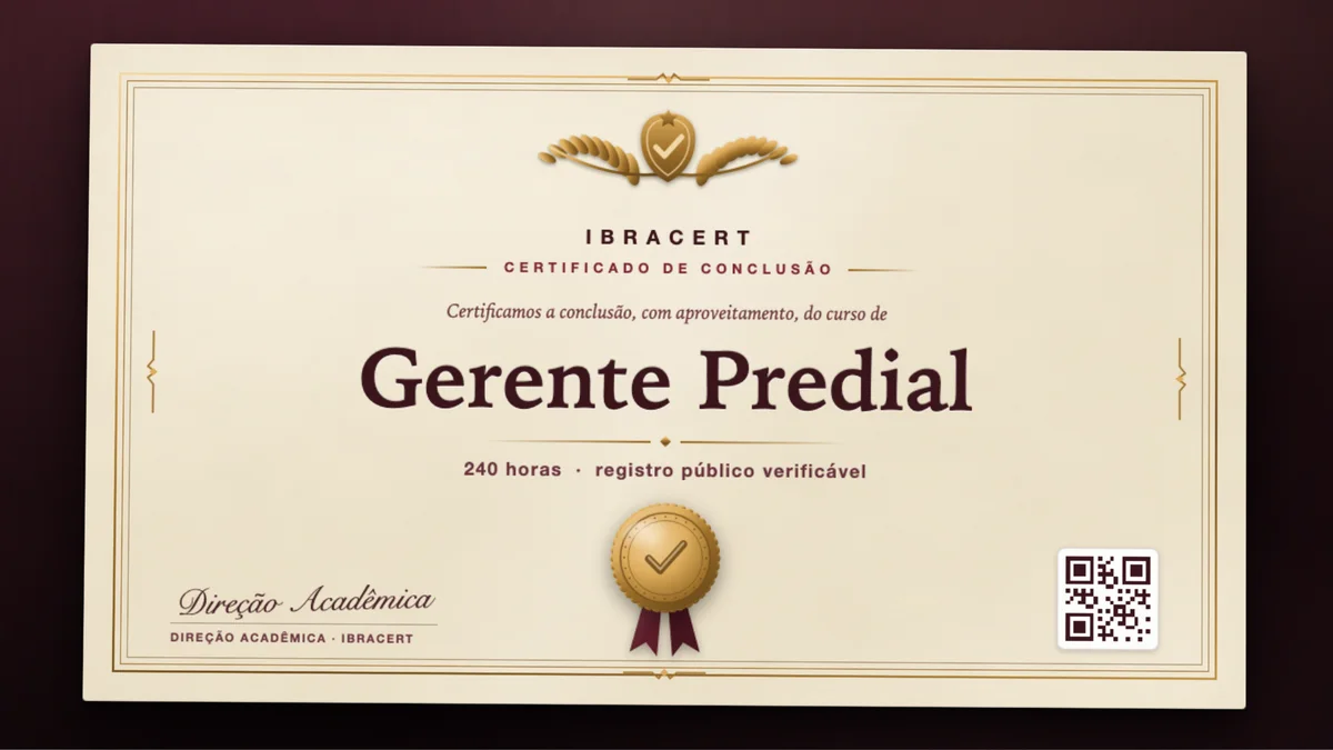 Capa do curso Gerente Predial