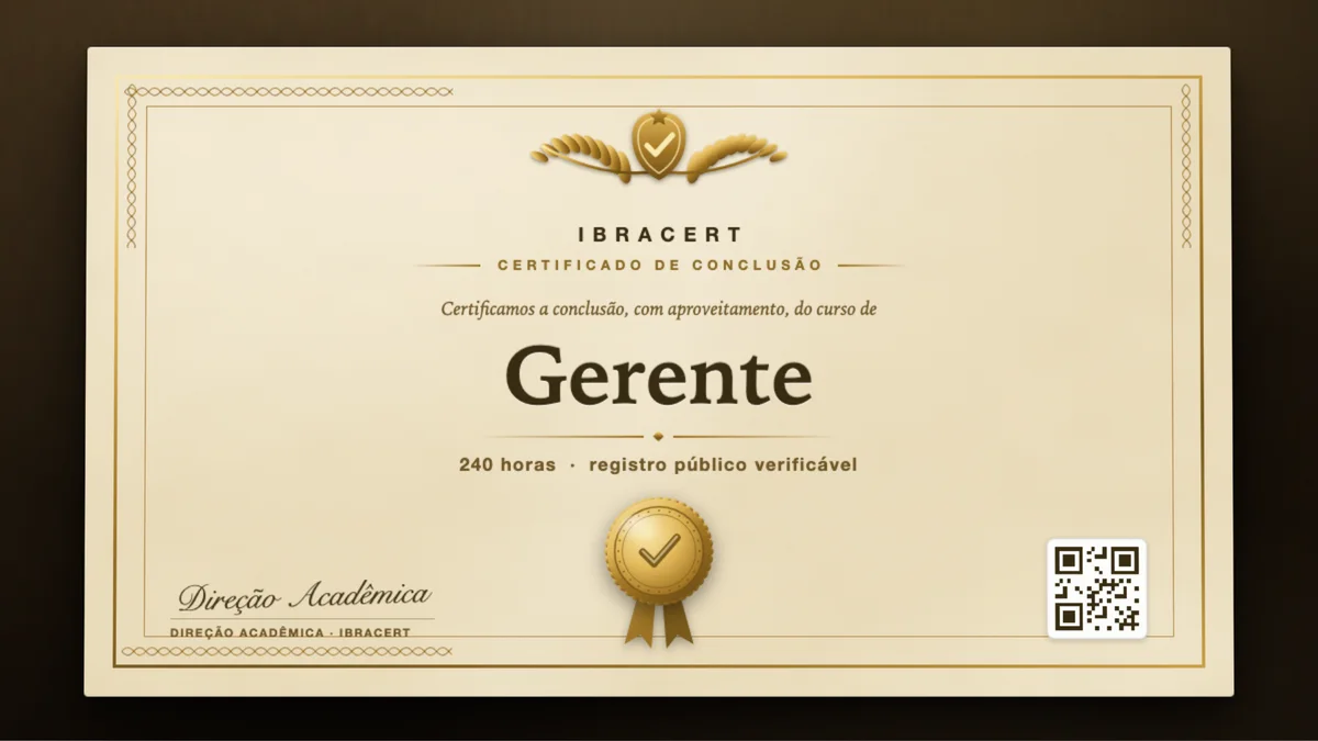Capa do curso Gerente