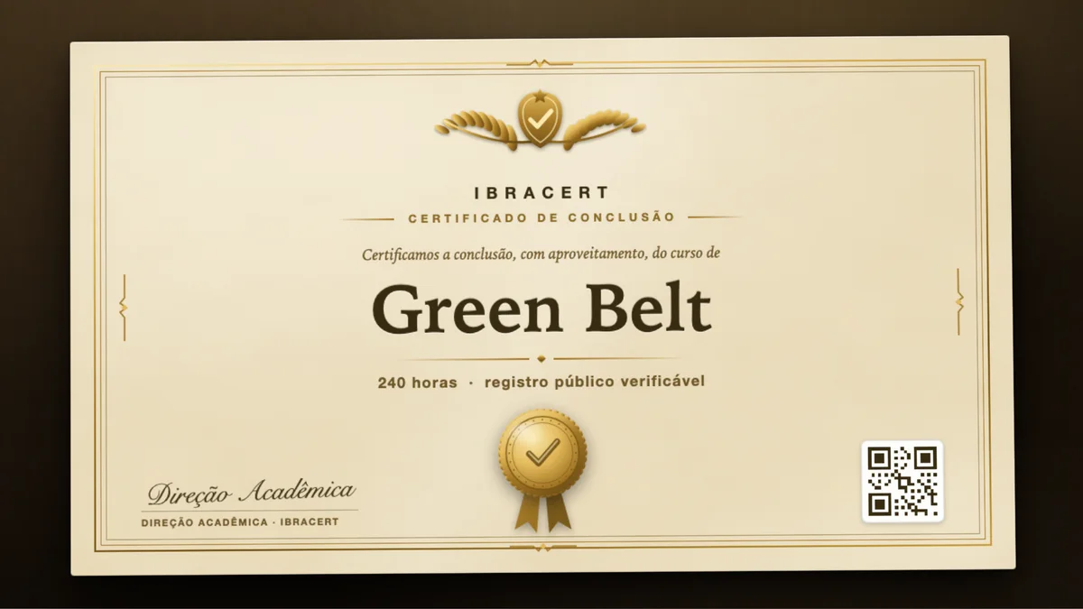 Capa do curso Green Belt