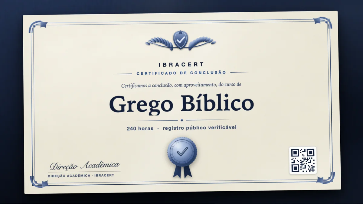 Capa do curso Grego Bíblico