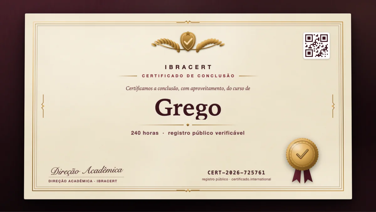 Capa do curso Grego
