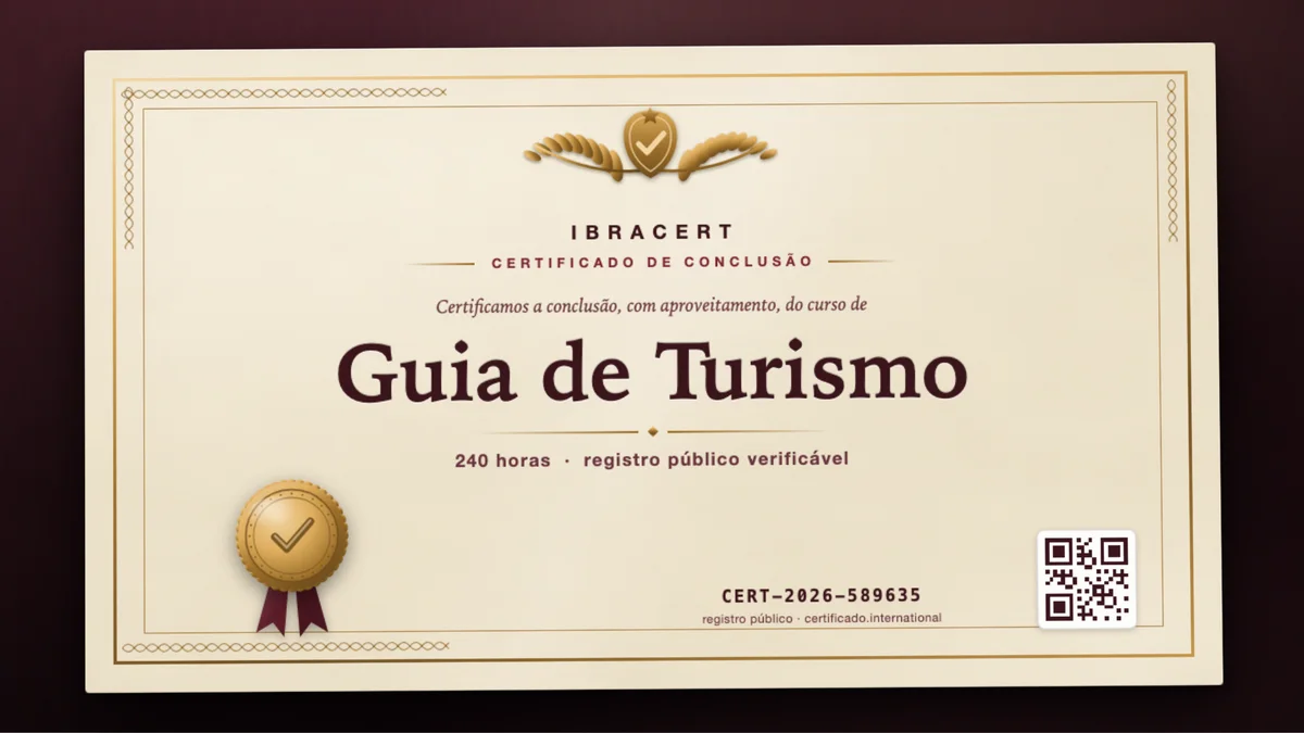 Capa do curso Guia de Turismo