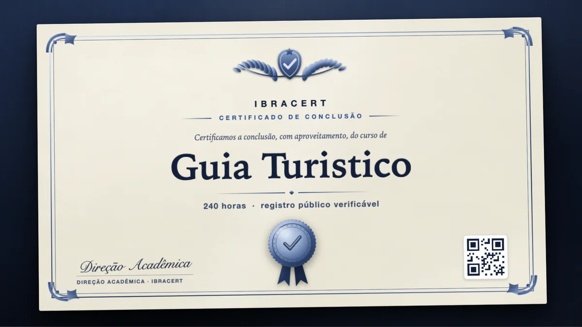 Capa do curso Guia Turistico