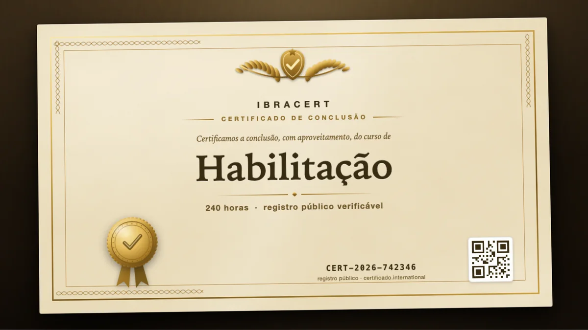 Capa do curso Habilitação