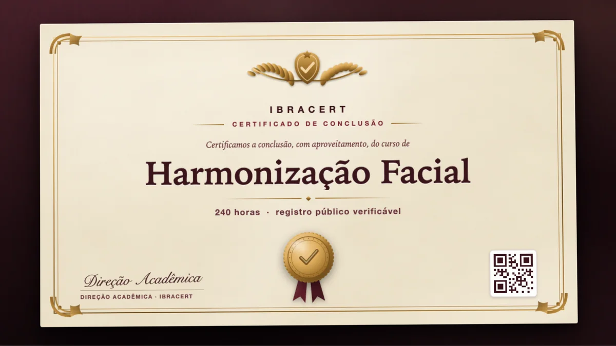 Capa do curso Harmonização Facial