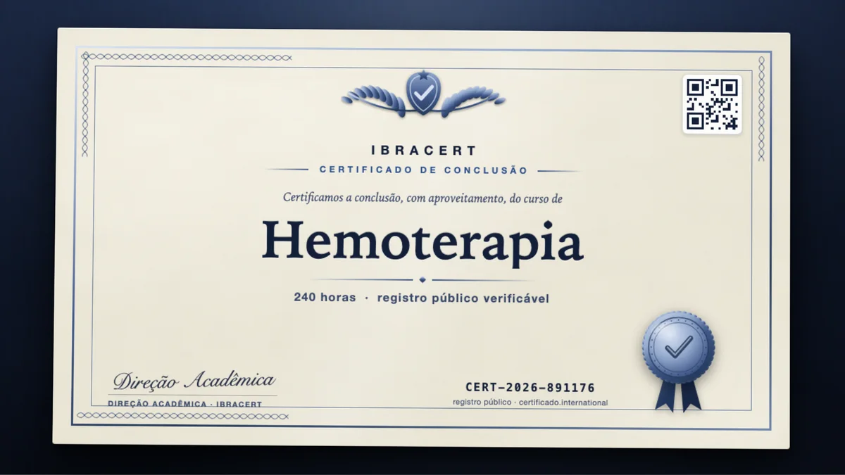 Capa do curso Hemoterapia