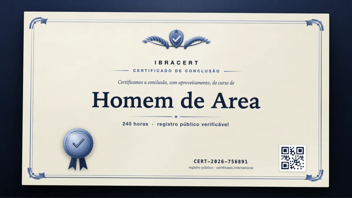 Capa do curso Homem de Area