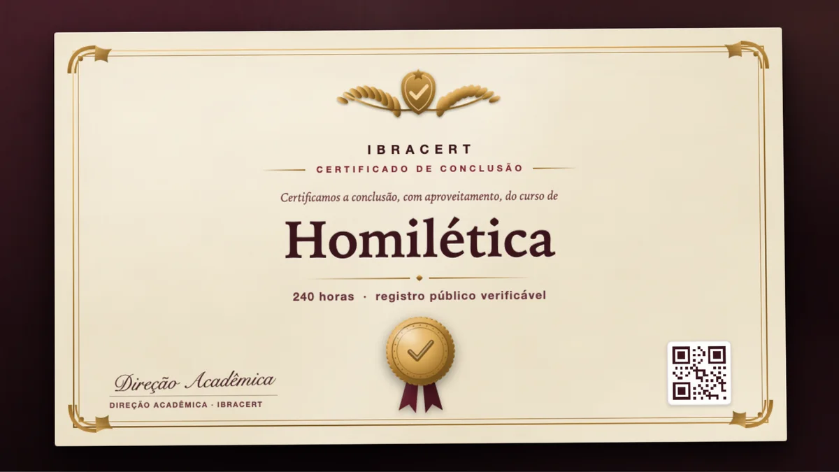Capa do curso Homilética