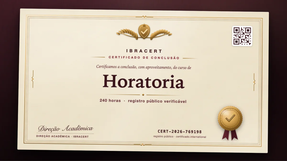 Capa do curso Horatoria