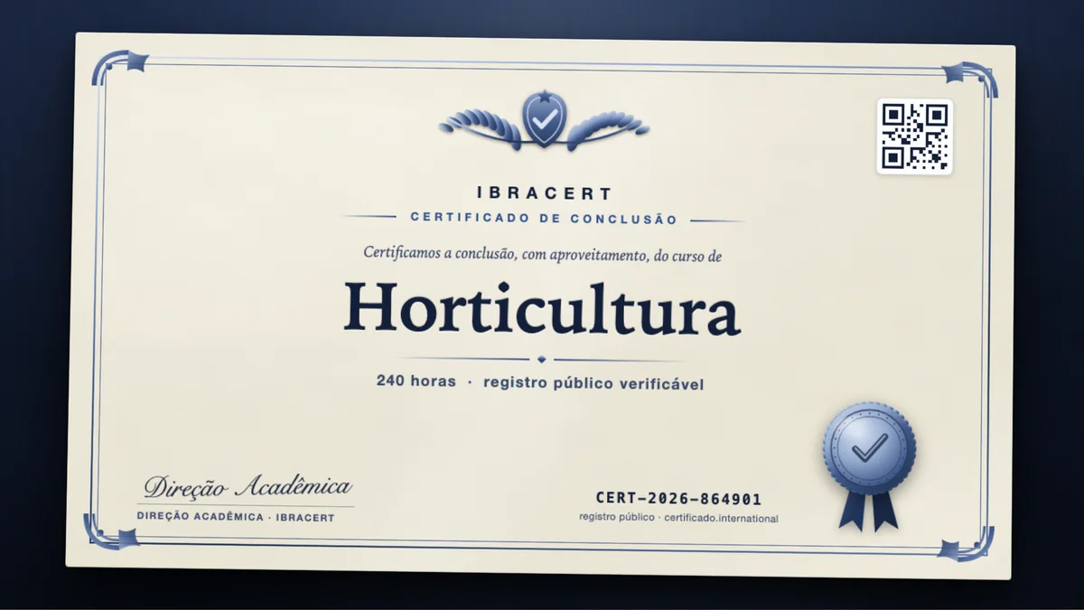 Capa do curso Horticultura