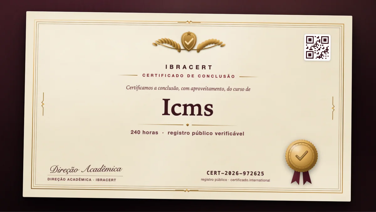 Capa do curso Icms