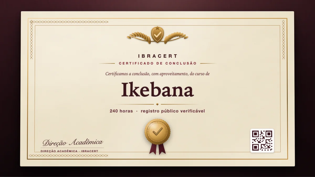 Capa do curso Ikebana