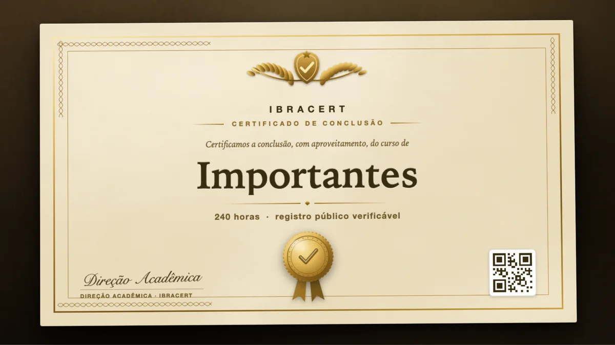 Capa do curso Importantes