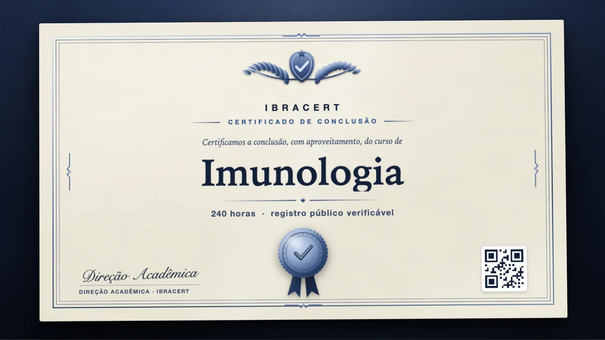 Capa do curso Imunologia