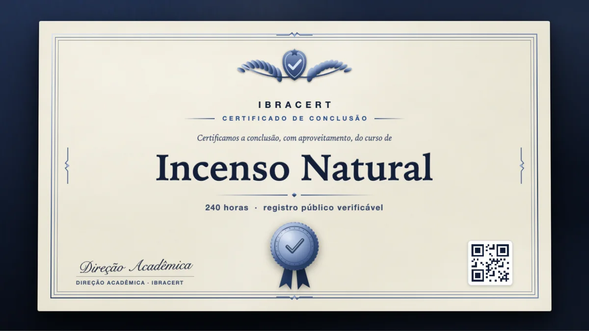 Capa do curso Incenso Natural