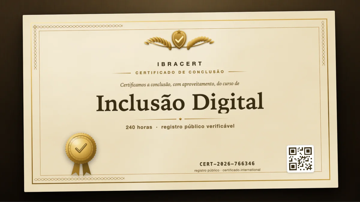 Capa do curso Inclusão Digital