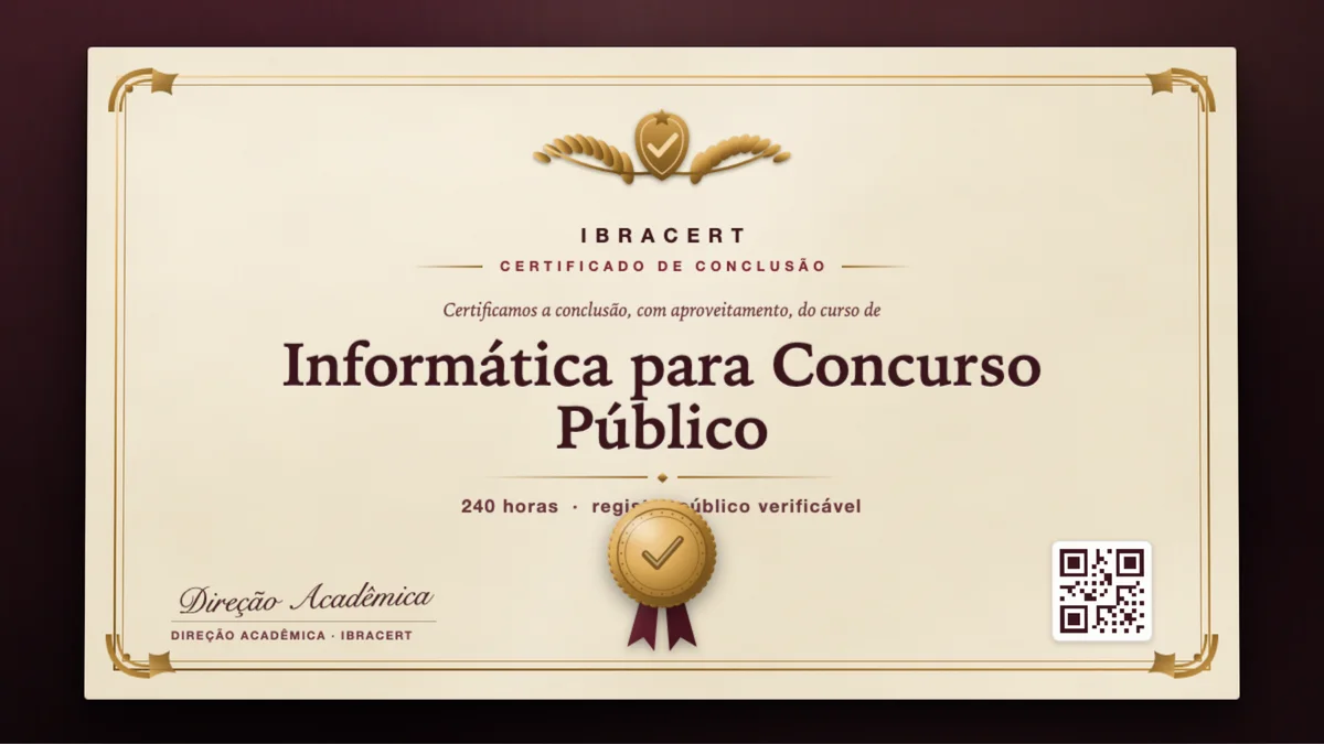 Capa do curso Informática para Concurso Público