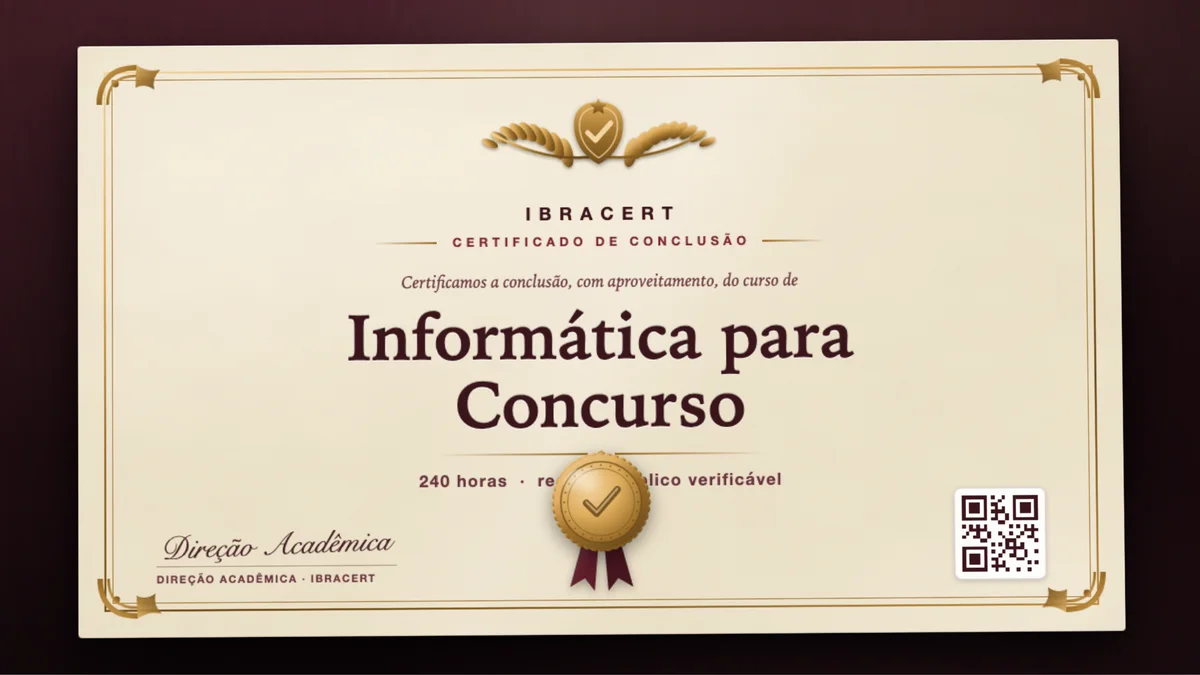 Capa do curso Informática para Concurso
