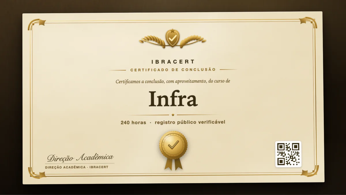 Capa do curso Infra
