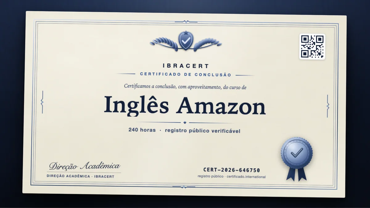 Capa do curso Inglês Amazon