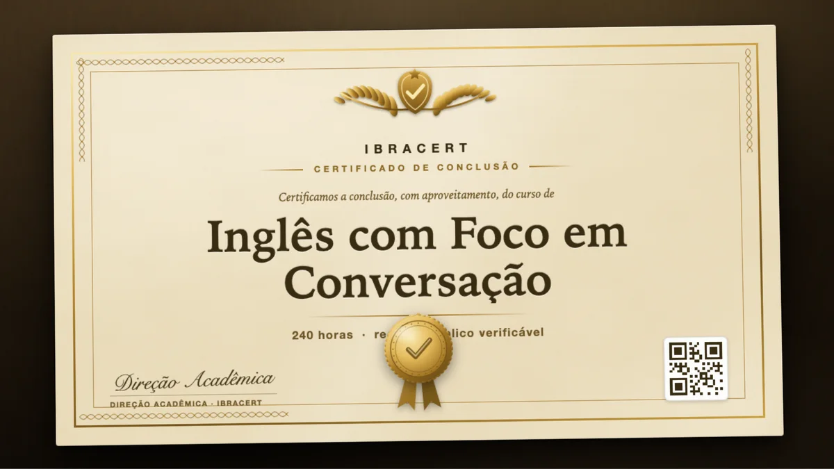 Capa do curso Inglês com Foco em Conversação