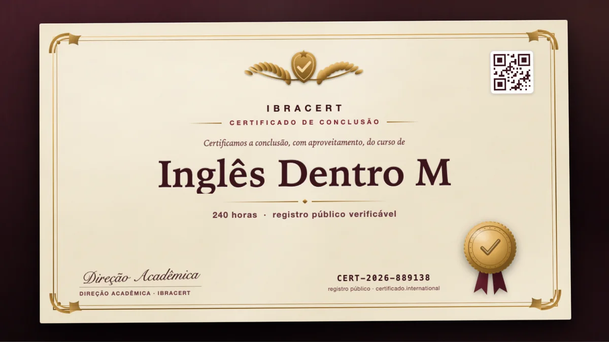Capa do curso Inglês Dentro M