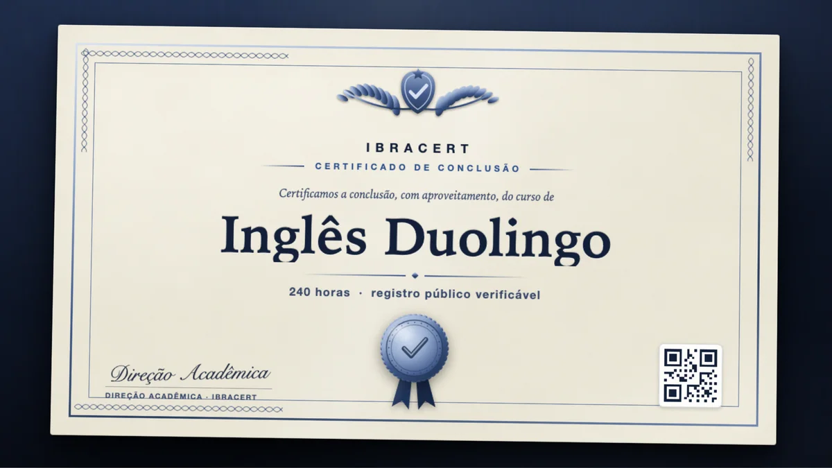 Capa do curso Inglês Duolingo