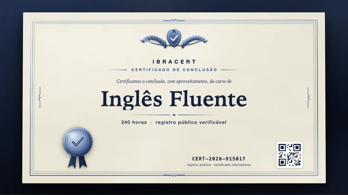 Capa do curso Inglês Fluente