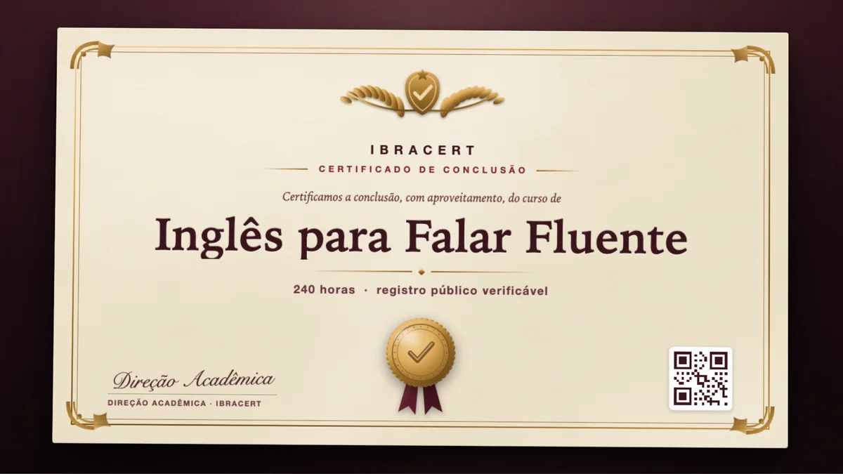 Capa do curso Inglês para Falar Fluente
