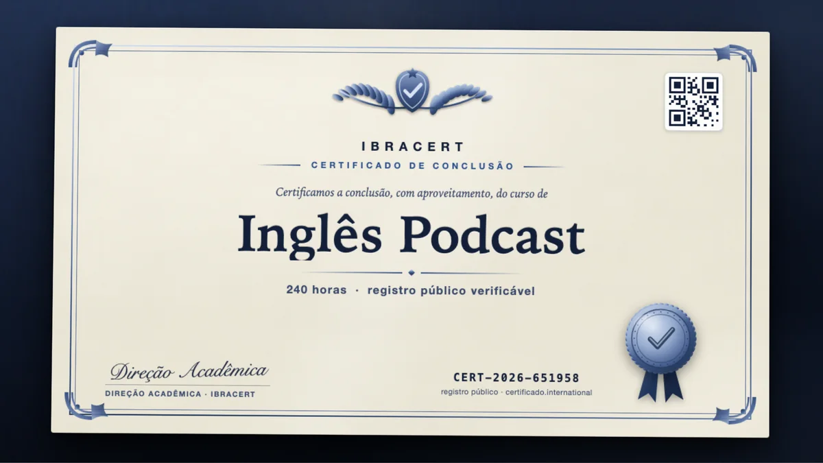 Capa do curso Inglês Podcast
