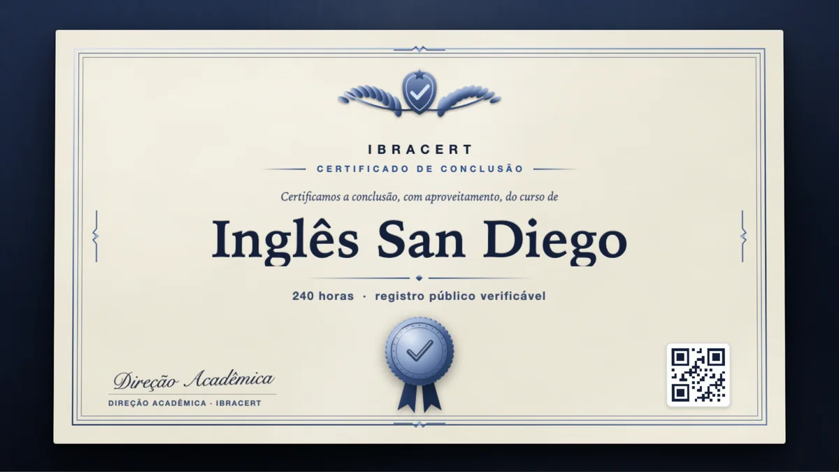 Capa do curso Inglês San Diego