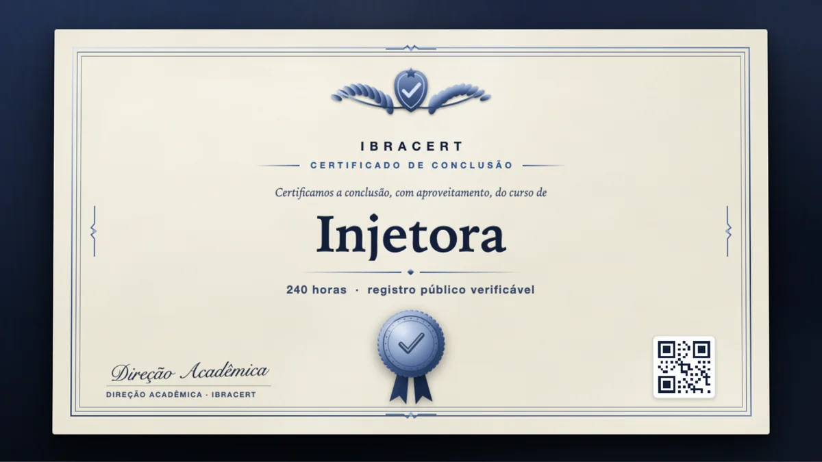 Capa do curso Injetora