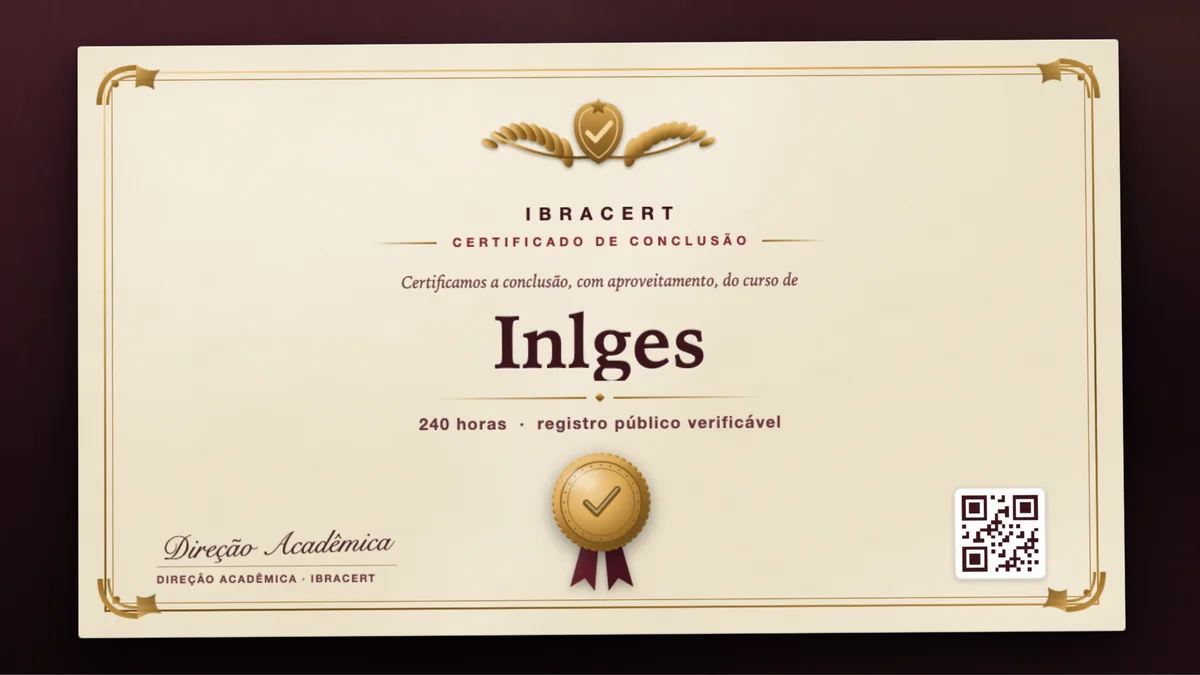 Capa do curso Inlges