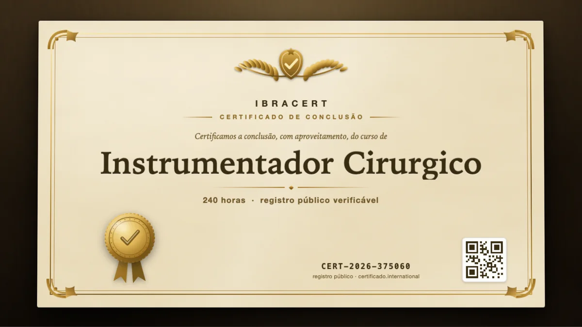 Capa do curso Instrumentador Cirurgico
