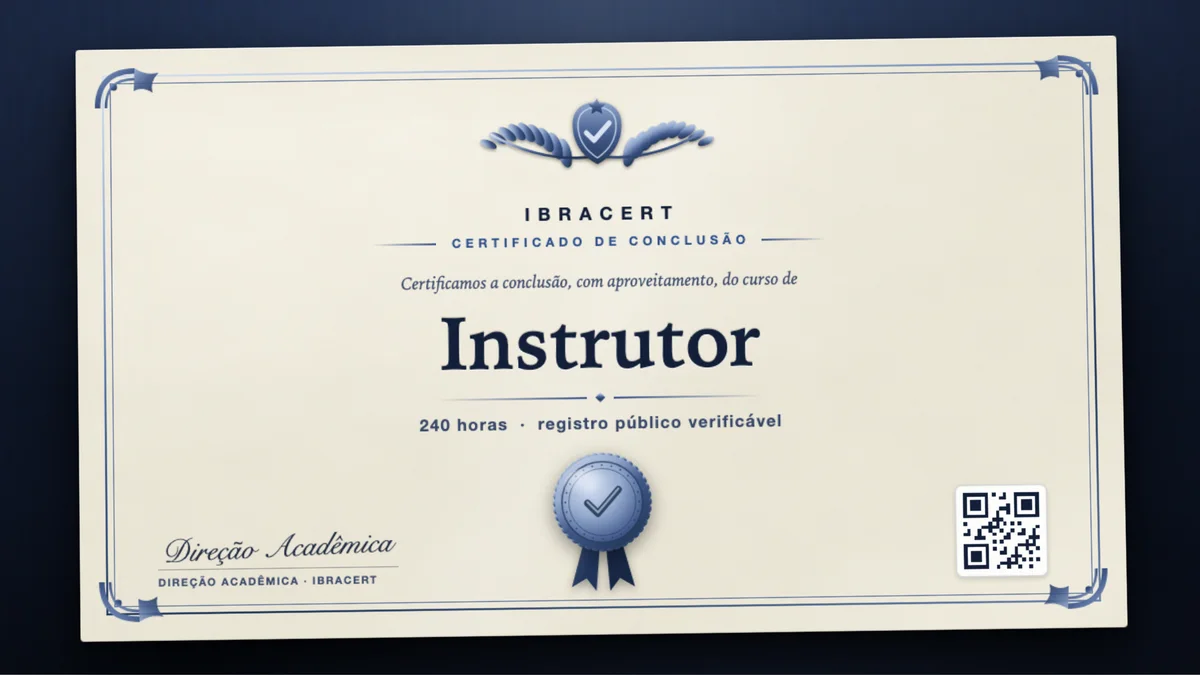 Capa do curso Instrutor