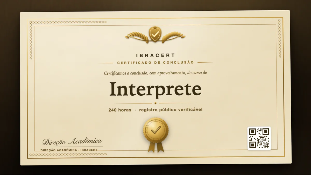 Capa do curso Interprete