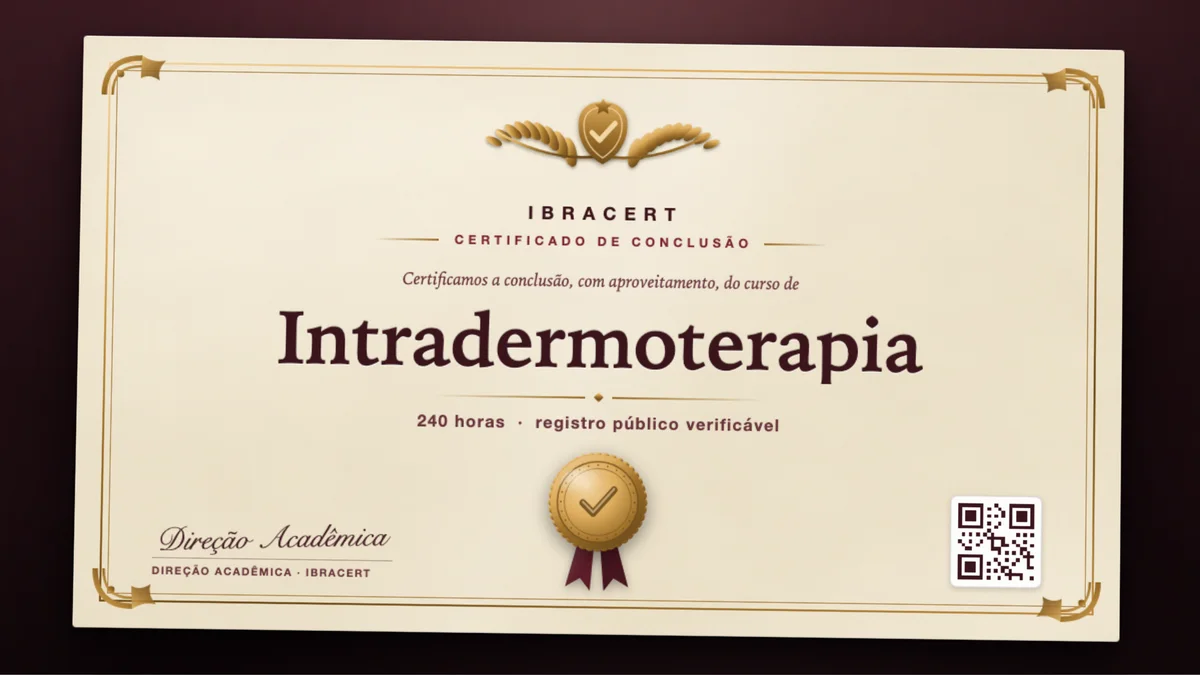 Capa do curso Intradermoterapia