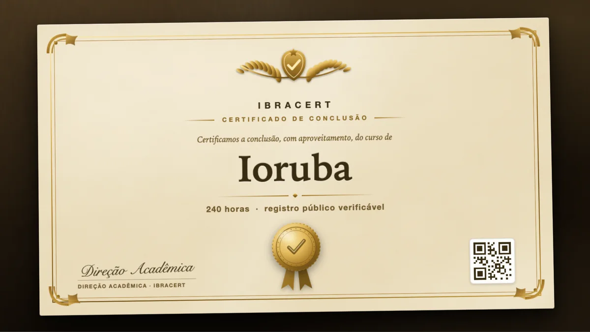Capa do curso Ioruba