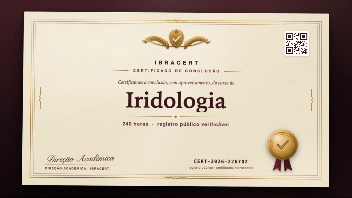Capa do curso Iridologia