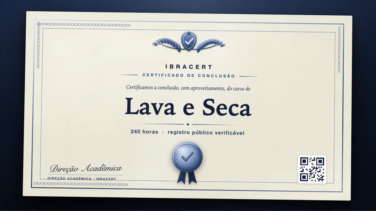 Capa do curso Lava e Seca