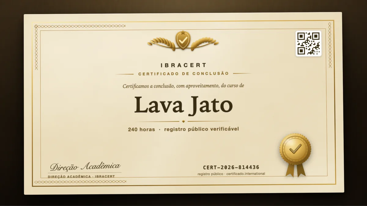 Capa do curso Lava Jato