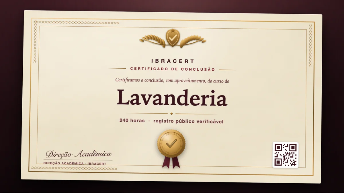 Capa do curso Lavanderia