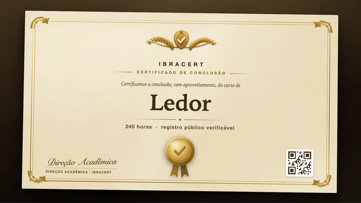Capa do curso Ledor