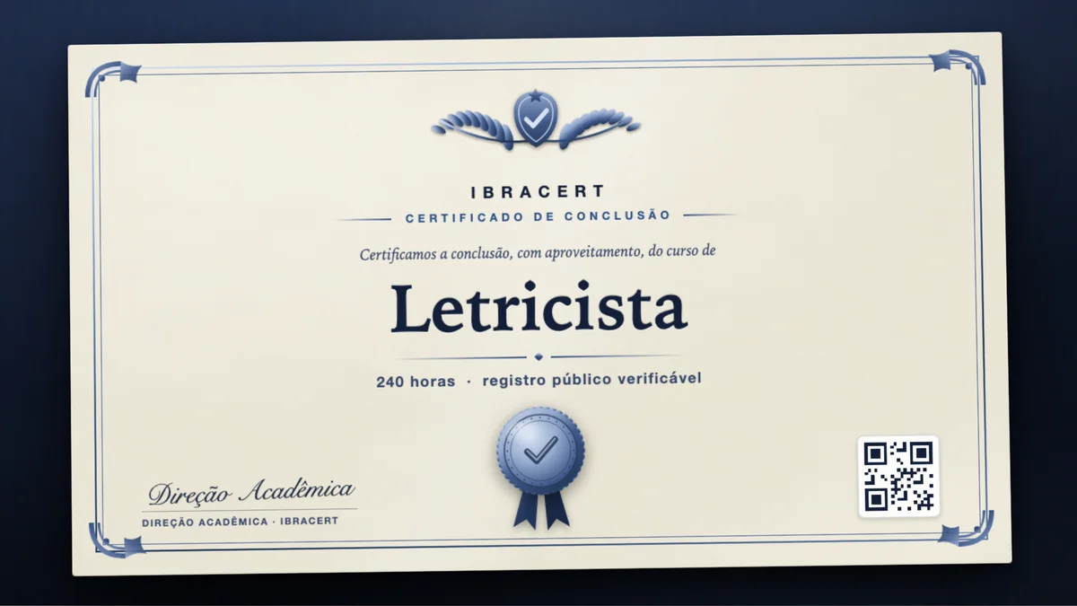 Capa do curso Letricista
