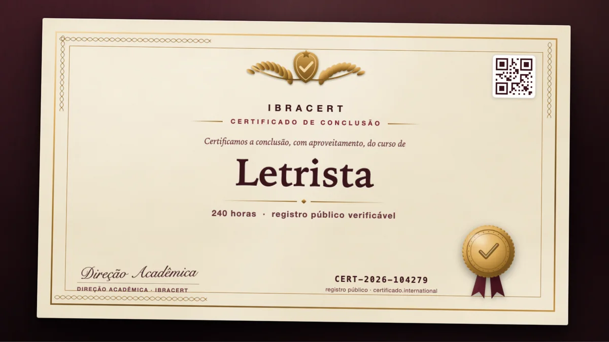 Capa do curso Letrista