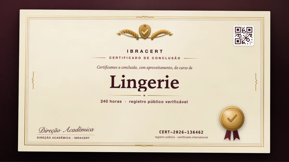 Capa do curso Lingerie