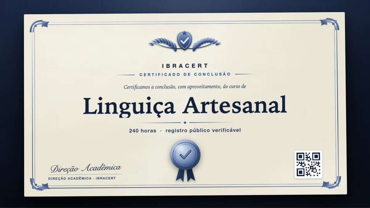 Capa do curso Linguiça Artesanal