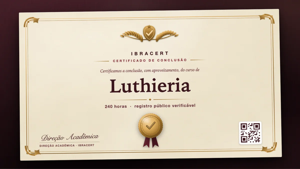 Capa do curso Luthieria