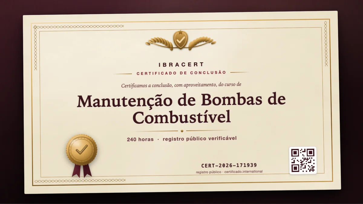 Capa do curso Manutenção de Bombas de Combustível