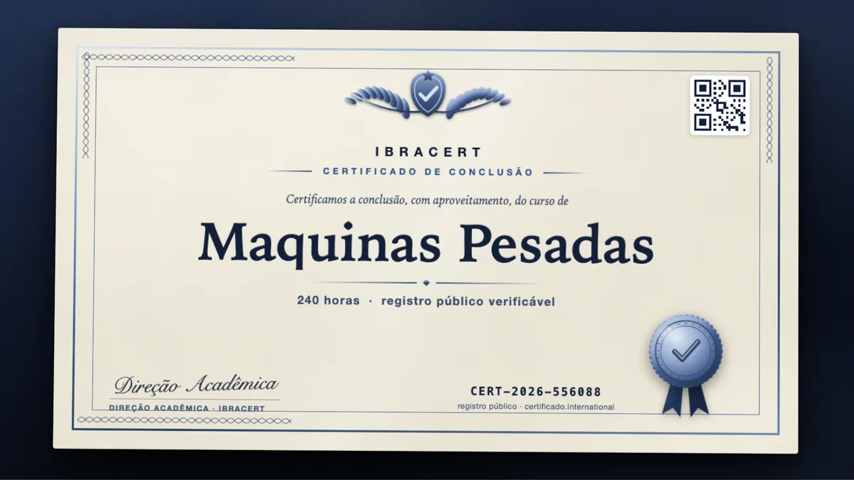 Capa do curso Maquinas Pesadas
